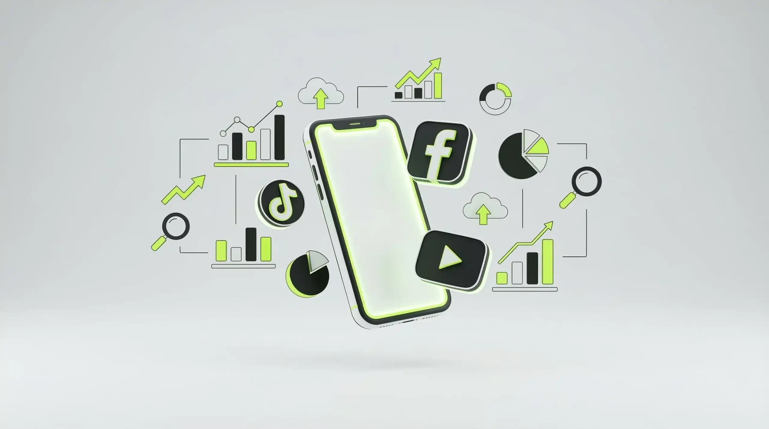 Digital marketing competition case study showing social media campaign strategy and analytics visualization